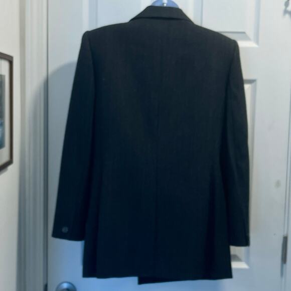 Valerie Stevens Doubler Breasted Pure Wool Pant Suit Women's Sz 12 Two-Piece Blk - Picture 6 of 16